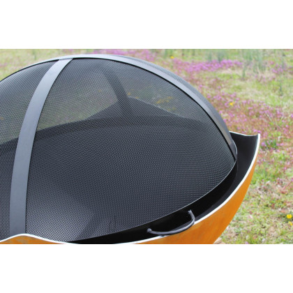 Fire Pit Art Artisan Spark Guard 34.5" - Black