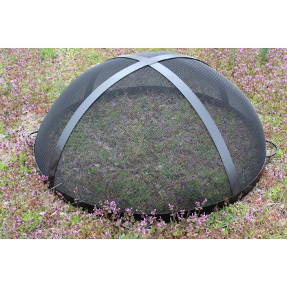 Fire Pit Art Artisan Spark Guard 36" - Black