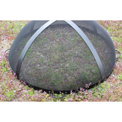 Fire Pit Art Artisan Spark Guard 40" - Black