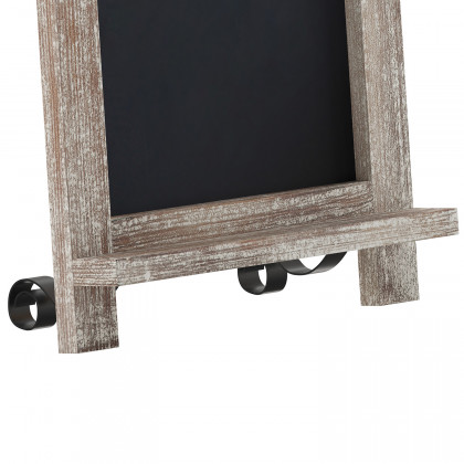 BLNK Canterbury Weathered Tabletop Magnetic Chalkboards with Metal Scrolled Legs Set of 10 - 9.5"W x 14"H