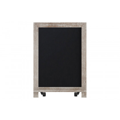 BLNK Canterbury Weathered Tabletop Magnetic Chalkboards with Metal Scrolled Legs Set of 10 - 12"W x 17"H