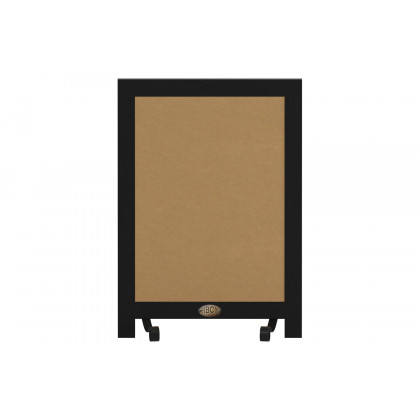 BLNK Canterbury Black Tabletop Magnetic Chalkboards with Metal Scrolled Legs Set of 10 - 12"W x 17"H