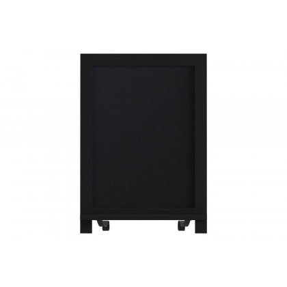 BLNK Canterbury Black Tabletop Magnetic Chalkboards with Metal Scrolled Legs Set of 10 - 12"W x 17"H