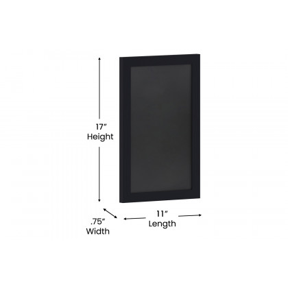 BLNK Canterbury Wall Mount Magnetic Chalkboard Sign Set of 10 - Black