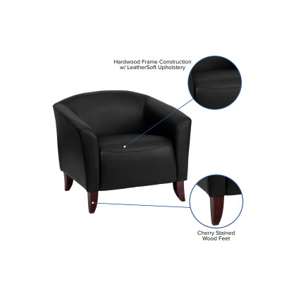 BLNK HERCULES Imperial Series LeatherSoft Chair - Black