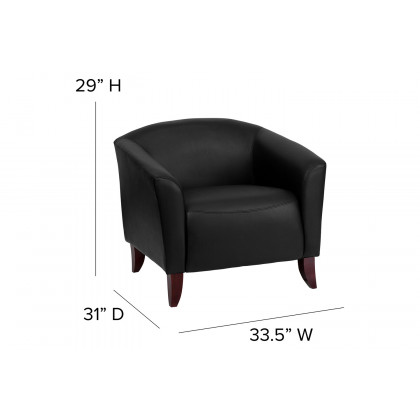 BLNK HERCULES Imperial Series LeatherSoft Chair - Black