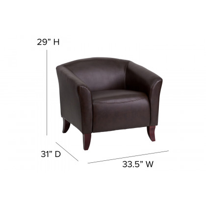 BLNK HERCULES Imperial Series LeatherSoft Chair - Brown