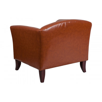BLNK HERCULES Imperial Series LeatherSoft Chair - Cognac