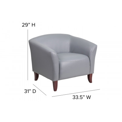 BLNK HERCULES Imperial Series LeatherSoft Chair - Gray