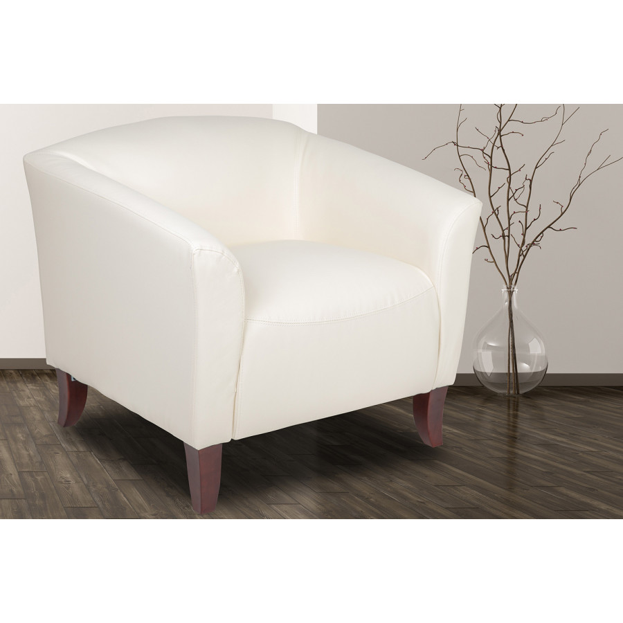 BLNK HERCULES Imperial Series LeatherSoft Chair - Ivory