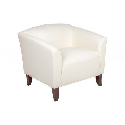 BLNK HERCULES Imperial Series LeatherSoft Chair - Ivory