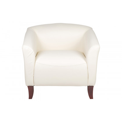 BLNK HERCULES Imperial Series LeatherSoft Chair - Ivory