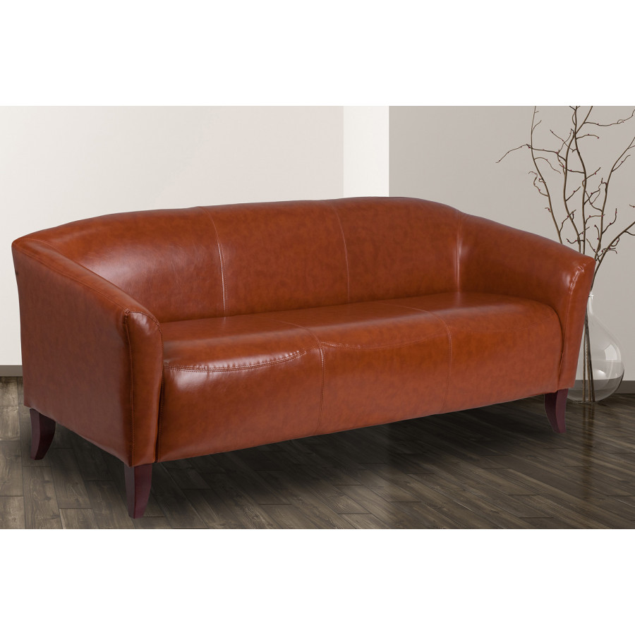 BLNK HERCULES Imperial Series LeatherSoft Sofa - Cognac