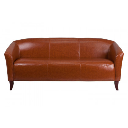 BLNK HERCULES Imperial Series LeatherSoft Sofa - Cognac