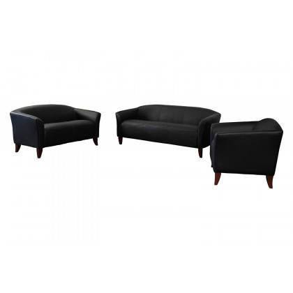 BLNK HERCULES Imperial Series LeatherSoft Reception Set - Black