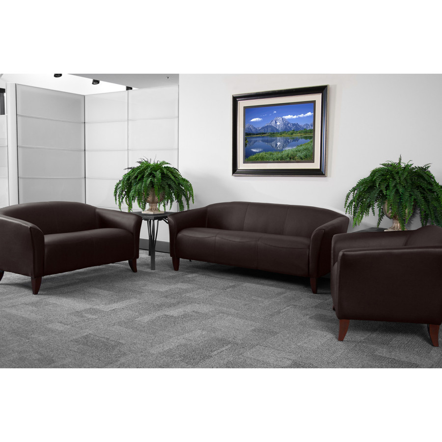 BLNK HERCULES Imperial Series LeatherSoft Reception Set - Brown