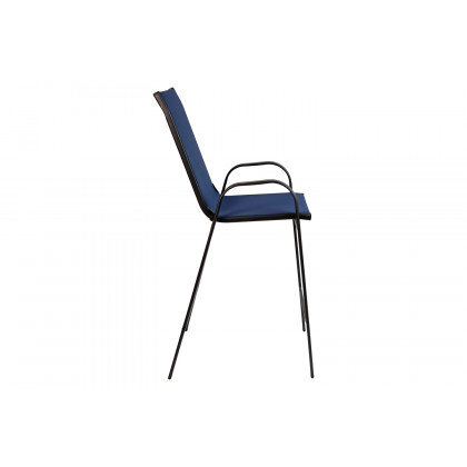 BLNK Brazos Outdoor Bar Stools with Flex Comfort Material and Metal Frame 2 Pack - Navy