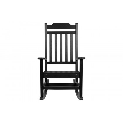 BLNK Winston All-Weather Faux Wood Rocking Chair Set of 2 - Black