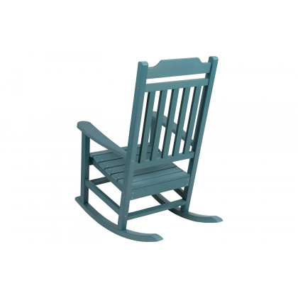 BLNK Winston All-Weather Faux Wood Rocking Chair Set of 2 - Teal