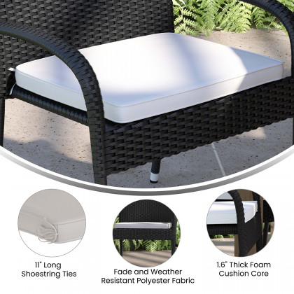 BLNK McIntosh Outdoor Patio Chair Cushion Set of 2 - Cream