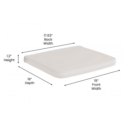 BLNK McIntosh Outdoor Patio Chair Cushion Set of 2 - Cream