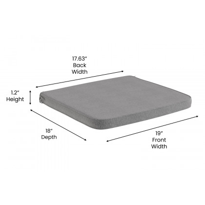 BLNK McIntosh Outdoor Patio Chair Cushion Set of 2 - Gray