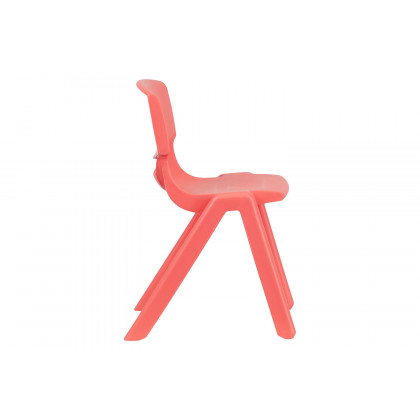 BLNK Whitney Plastic Stackable School Chair 2 Pack - Red, 13.25"H Seat