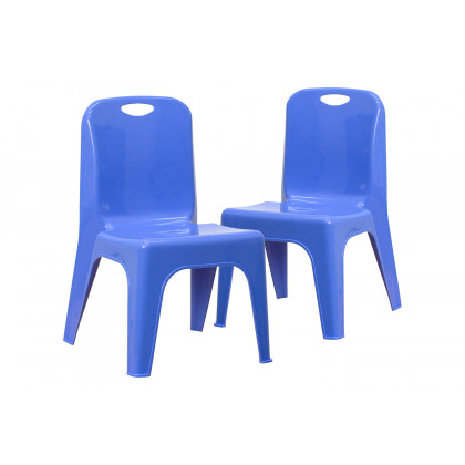 BLNK - Whitney Plastic Stackable School Chair with Carrying Handle 2 Pack