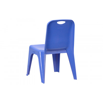 BLNK Whitney Plastic Stackable School Chair with Carrying Handle 2 Pack - Blue