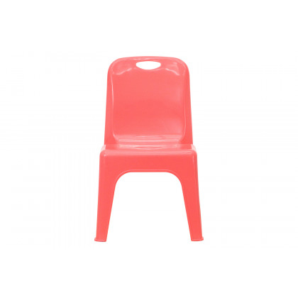 BLNK Whitney Plastic Stackable School Chair with Carrying Handle 2 Pack - Red
