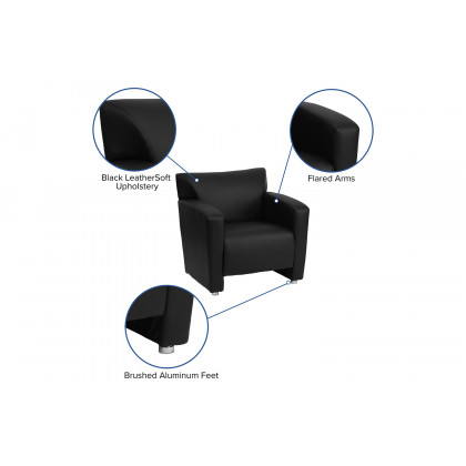 BLNK HERCULES Majesty Series LeatherSoft Chair - Black