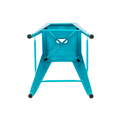 BLNK Cierra Metal Indoor Bar Stool Set of 4 - Teal