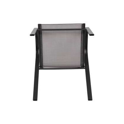 BLNK Brazos Outdoor Stack Chair with Flex Comfort Material and Metal Frame 4 Pack - Gray