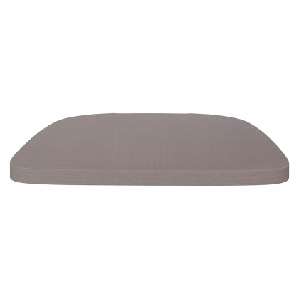BLNK Perry Poly Resin Wood Seat with Rounded Edges for Colorful Metal Chairs and Stools Set of 4 - Gray