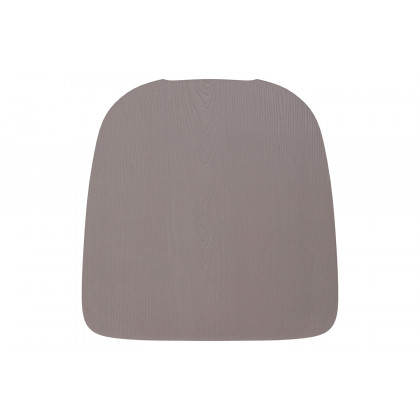BLNK Perry Poly Resin Wood Seat with Rounded Edges for Colorful Metal Chairs and Stools Set of 4 - Gray