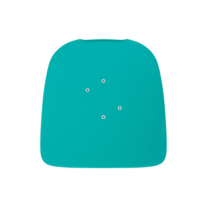 BLNK Perry Poly Resin Wood Seat with Rounded Edges for Colorful Metal Chairs and Stools Set of 4 - Mint