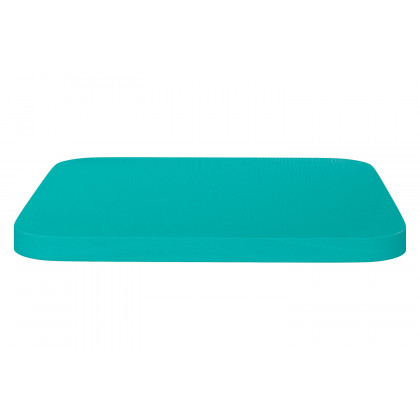 BLNK Perry Square Poly Resin Wood Seat with Rounded Edges for Colorful Metal Bar Stools - Mint