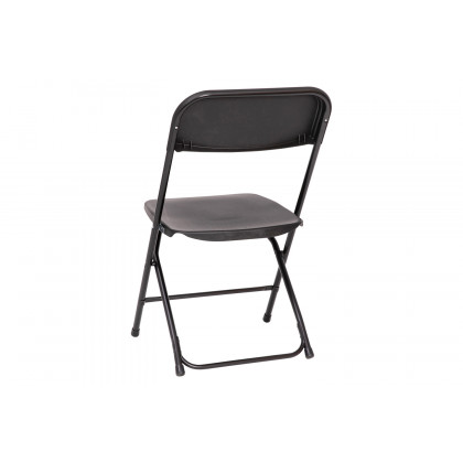 BLNK Hercules Big and Tall Commercial Folding Chair 4-Pack - Black