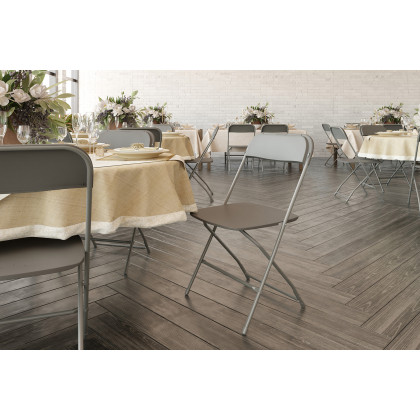 BLNK Hercules Big and Tall Commercial Folding Chair 4-Pack - Gray