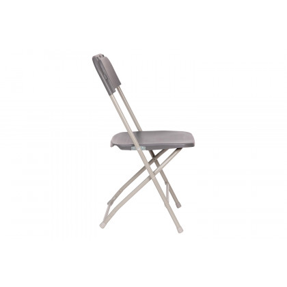 BLNK Hercules Big and Tall Commercial Folding Chair 4-Pack - Gray