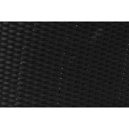 BLNK Maxim Stackable Indoor-Outdoor Wicker Dining Chairs with Arms Set of 4 - Black