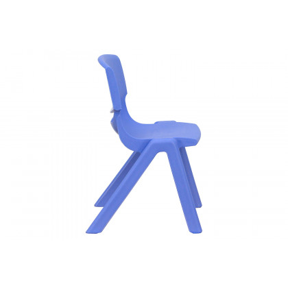 BLNK Whitney Plastic Stackable School Chair 4 Pack - Blue, 12"H Seat