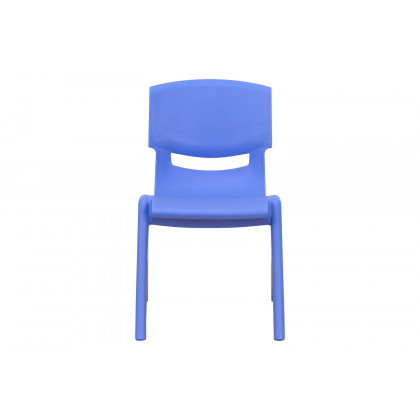 BLNK Whitney Plastic Stackable School Chair 4 Pack - Blue, 12"H Seat