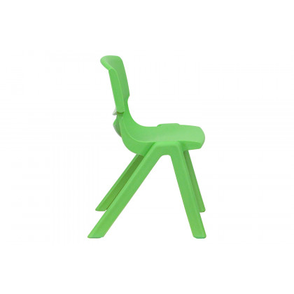 BLNK Whitney Plastic Stackable School Chair 4 Pack - Green, 12"H Seat