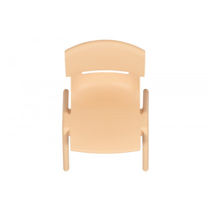 BLNK Whitney Plastic Stackable School Chair 4 Pack - Natural, 12"H Seat