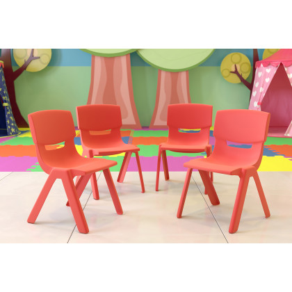 BLNK - Whitney Plastic Stackable School Chair 4 Pack