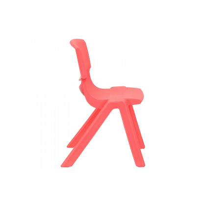 BLNK Whitney Plastic Stackable School Chair 4 Pack - Red, 12"H Seat