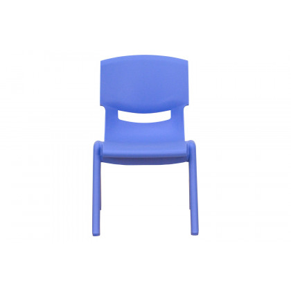 BLNK Whitney Plastic Stackable School Chair 4 Pack - Blue, 10.5"H Seat