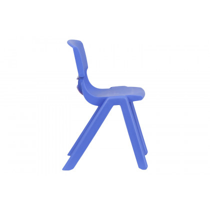BLNK Whitney Plastic Stackable School Chair 4 Pack - Blue, 13.25"H Seat