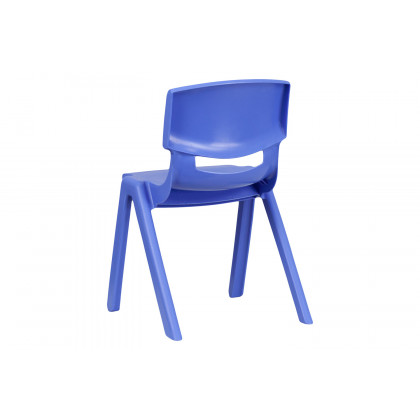 BLNK Whitney Plastic Stackable School Chair 4 Pack - Blue, 13.25"H Seat
